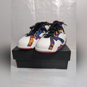 Authentic Jordan 7 Retro BT With Original Box Size 10C Children Shoes 304772 142